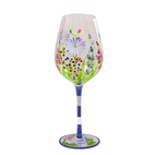 Nature's Beauty Crystal Hand Painted White Wine Glass | Cultivated Charm For Your Closet & Crib | Free Global Shipping & 30 Day Returns | Women's apparel, jewellery, bags, eclectic home decor & gifting | Checkout Securely with Afterpay & PayPal.