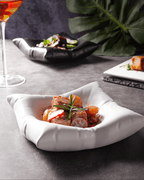 Luxury Ceramic Pillow Plate in Black - Koda Store - Free Shipping