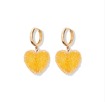Sugar Coated Heart Drop Earrings Shop name