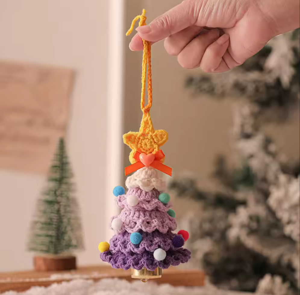 Pastel Knit Christmas Tree Ornaments - Koda Store - Free Shipping