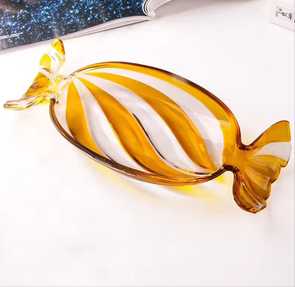 Decorative Candy-Shaped Glass Serving Dish - Koda Fashion & Decor - Free Shipping