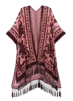 Pixie Hunter Velvet Boho Tassel Kimono | Cultivated Charm For Your Closet & Crib | Free Global Shipping & 30 Day Returns | Women's apparel, jewellery, bags, eclectic home decor & gifting | Checkout Securely with Afterpay & PayPal.