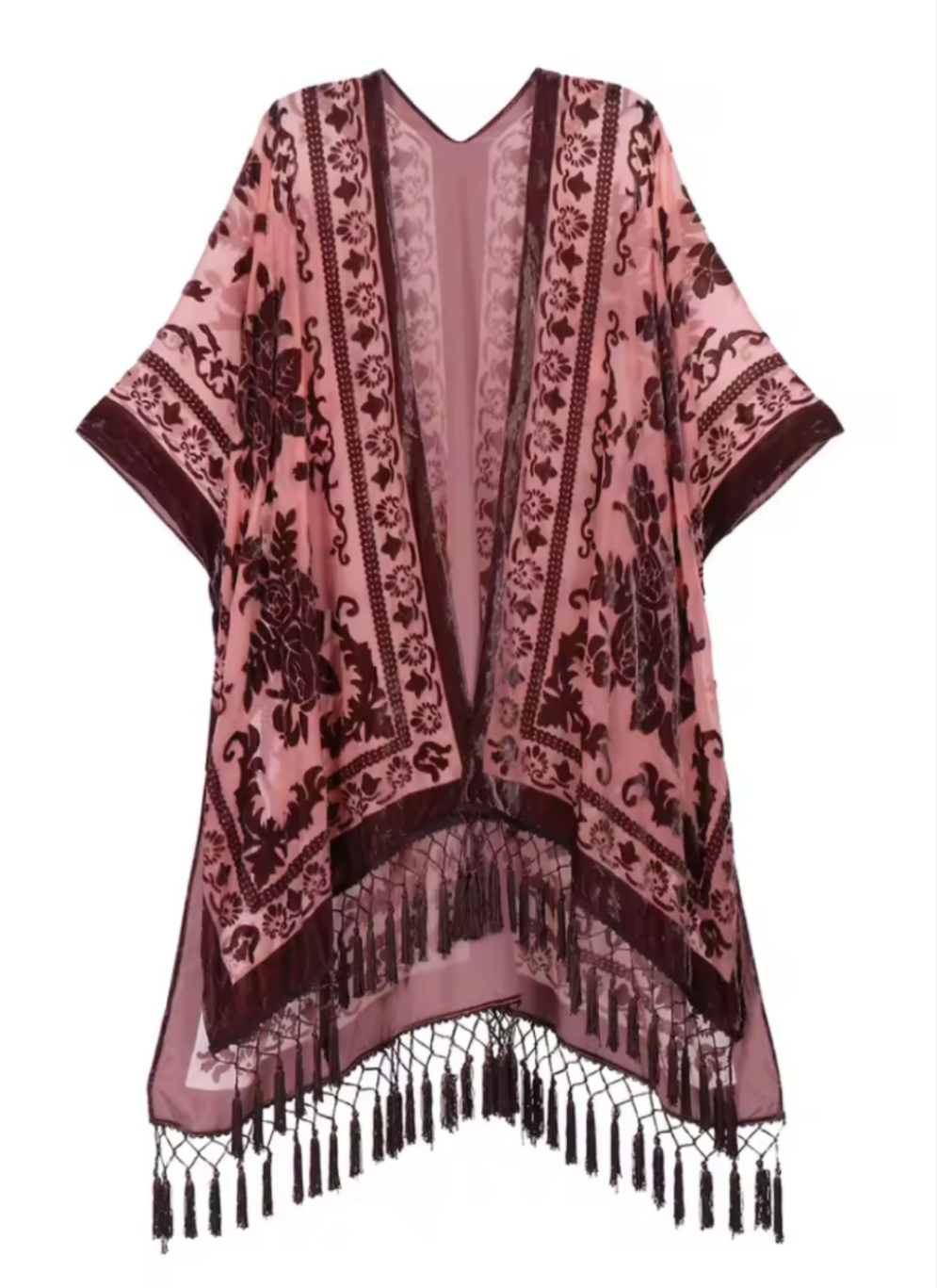 Pixie Hunter Velvet Boho Tassel Kimono | Cultivated Charm For Your Closet & Crib | Free Global Shipping & 30 Day Returns | Women's apparel, jewellery, bags, eclectic home decor & gifting | Checkout Securely with Afterpay & PayPal.