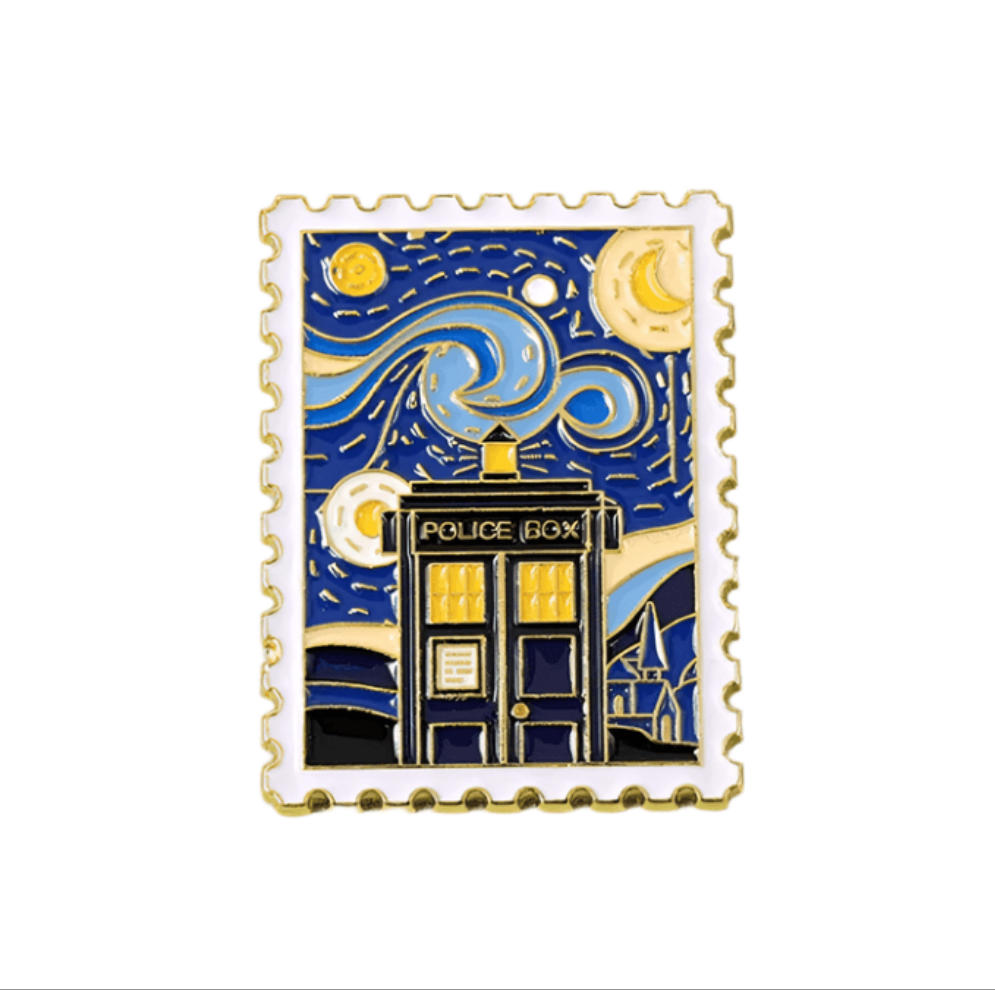 Vincent Van Gogh Doctor Who Enamel Pin