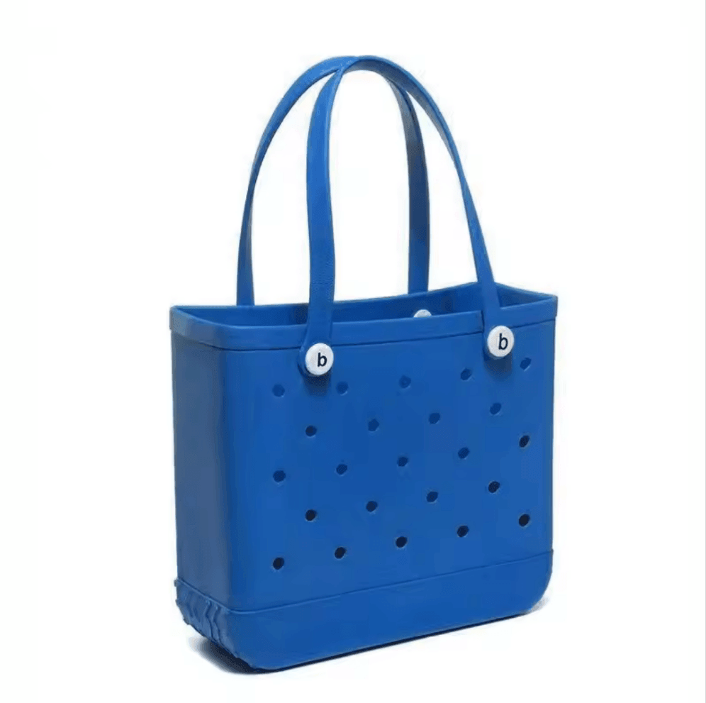 Royal Blue Waterproof EVA Beach Bag - Medium