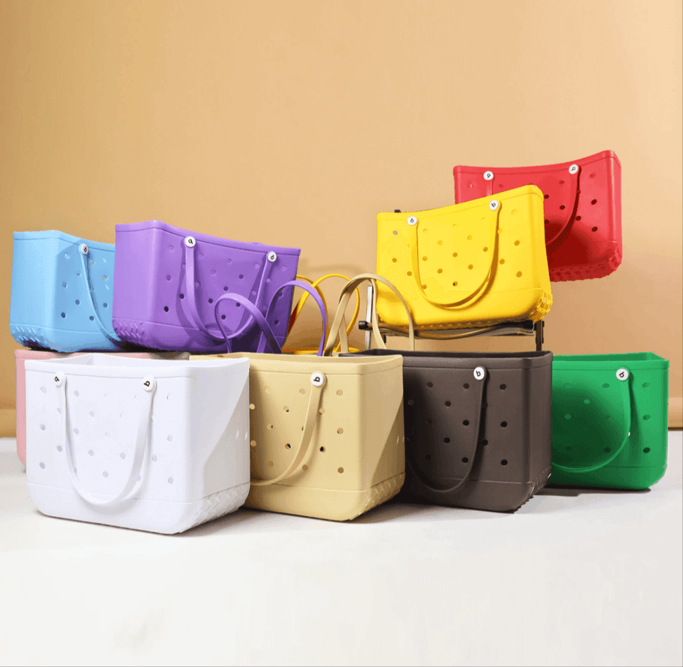 Beach Escape EVA Tote Bag in Light Blue Extra Large