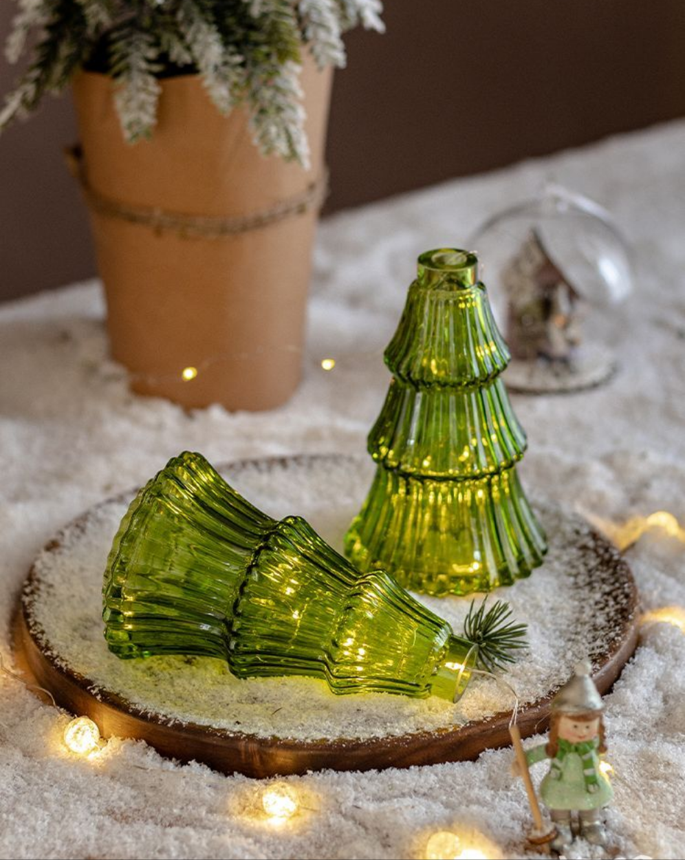 Glass Christmas Tree Vase Shop name