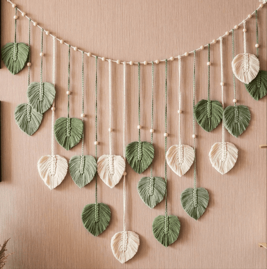 Boho Macrame Leaf Garland - Koda Fashion & Decor - Free Shipping