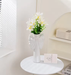 Minimalist Bow Vase - Electroplated Ceramic Shop name