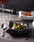 Luxury Ceramic Pillow Plate in Black - Koda Store - Free Shipping