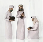 Premium Hand-Crafted Nativity Set- 20 Pieces, Manger & Stars Backdrop - Koda Fashion & Decor - Free Shipping