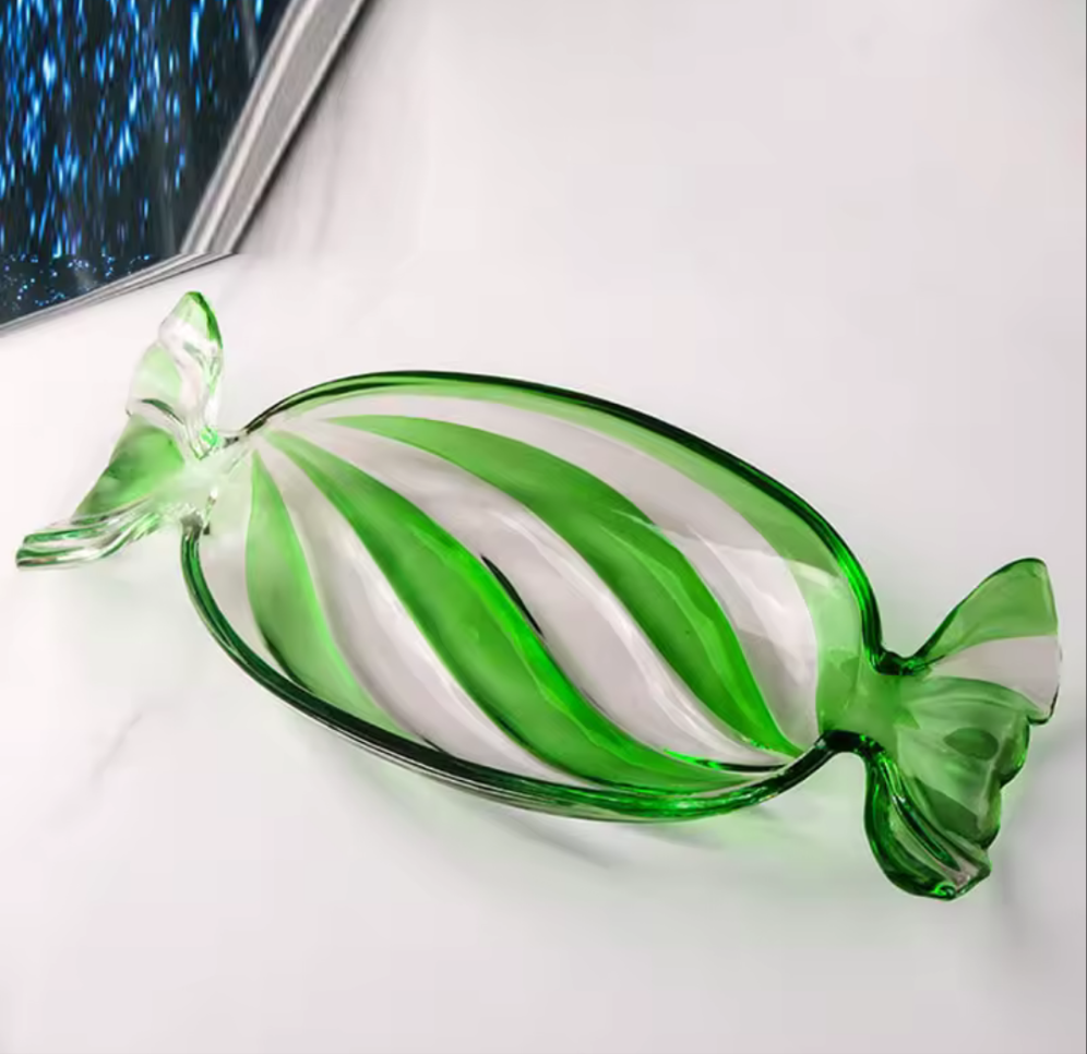 Decorative Candy-Shaped Glass Serving Dish - Koda Fashion & Decor - Free Shipping