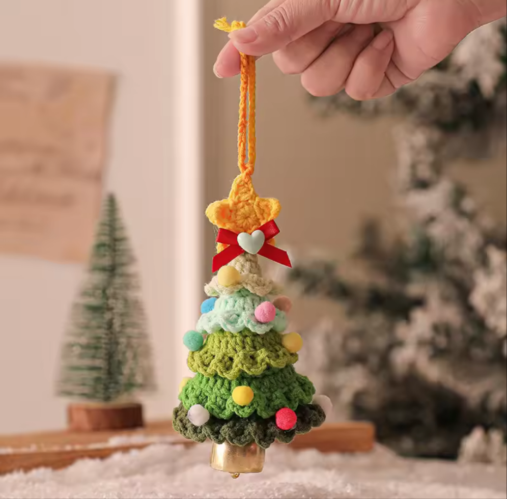 Pastel Knit Christmas Tree Ornaments - Koda Store - Free Shipping