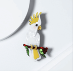 Handmade Acrylic Cockatoo Native Australian Bird Brooch - Koda Fashion & Decor - Free Shipping