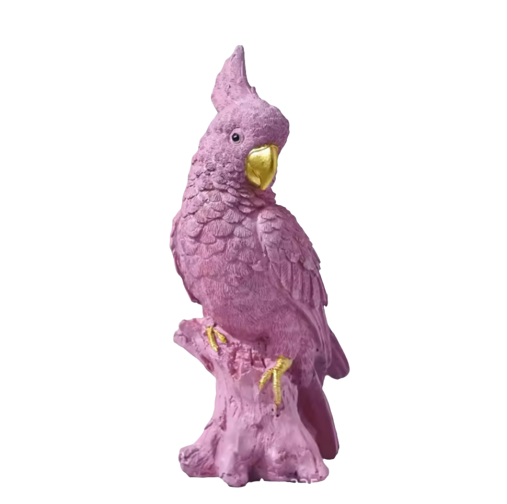 Pink Cockatoo Statue | Cultivated Charm For Your Closet & Crib | Free Global Shipping & 30 Day Returns | Women's apparel, jewellery, bags, eclectic home decor & gifting | Checkout Securely with Afterpay & PayPal.
