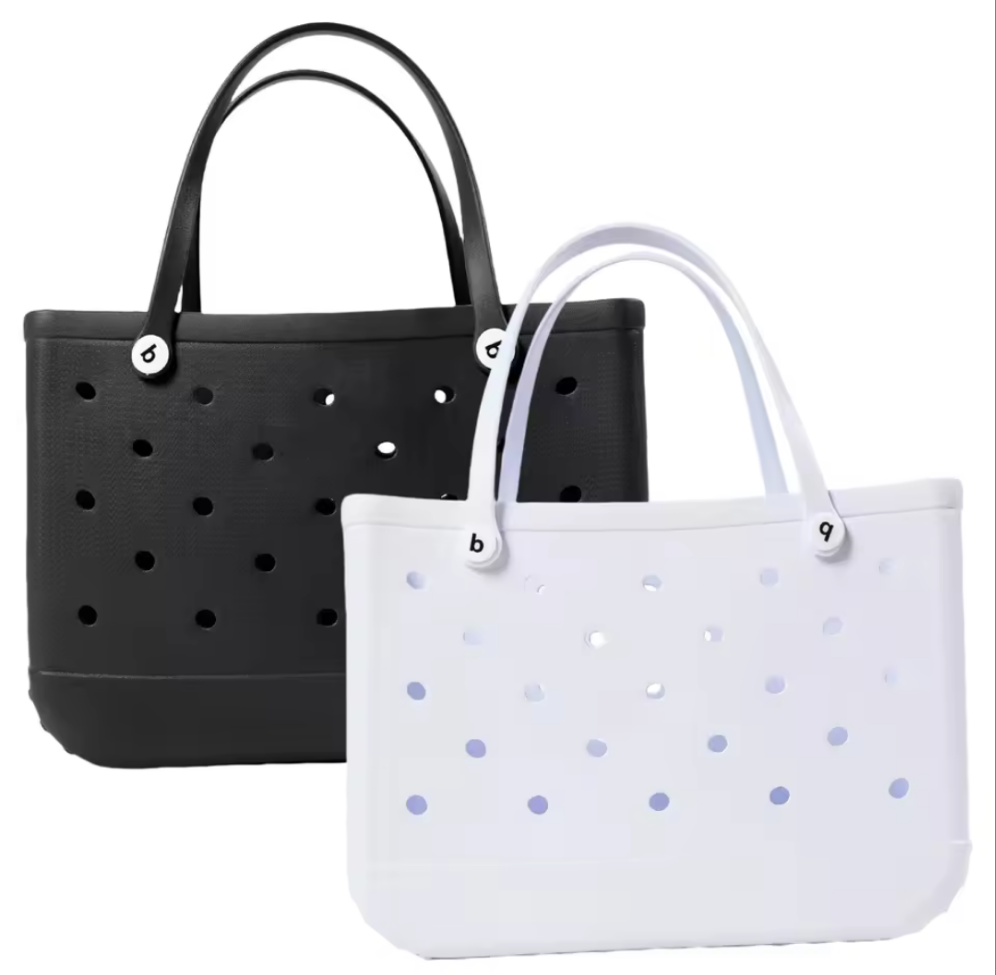 Premium Waterproof EVA Beach Tote Bags - Mega Koda Tote Bags- Rose & Light Pink (2 Pack) - Koda Store - Free Shipping