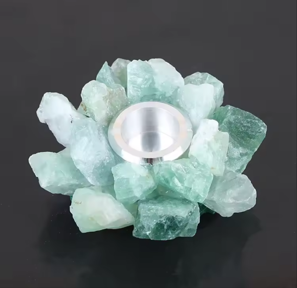 Natural Crystal Cluster Reiki Tealight Candle Holder Shop name