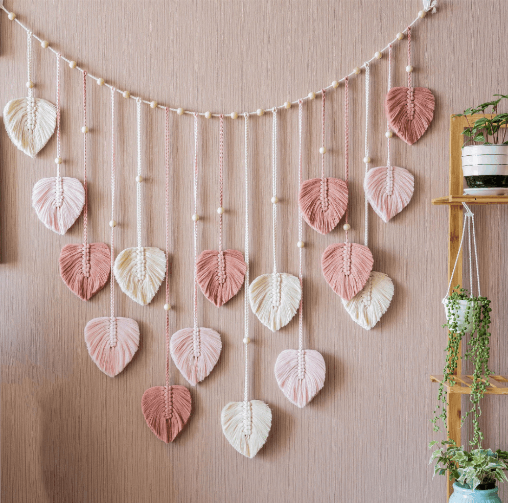 Boho Macrame Leaf Garland - Koda Fashion & Decor - Free Shipping