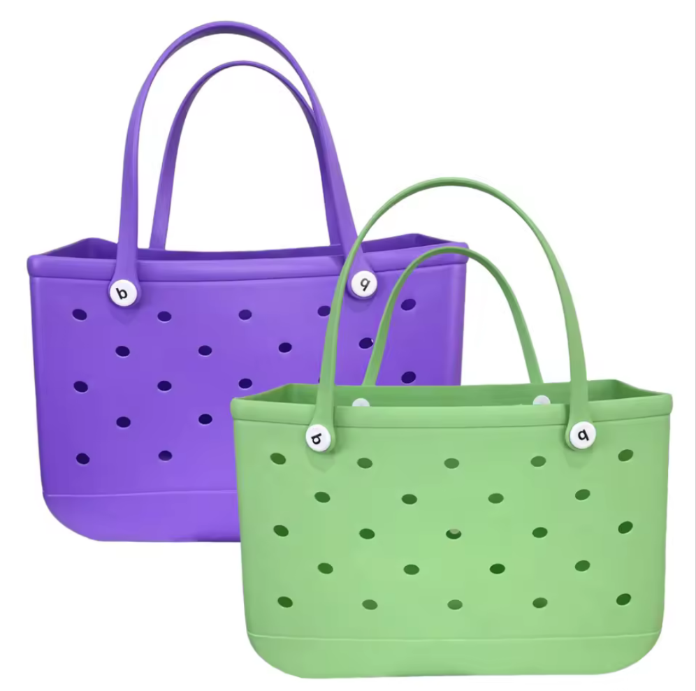 (Copy) Premium Waterproof EVA Beach Tote Bags - Mega Koda Tote Bags- Turquoise & Pale Blue (2 Pack) - Koda Store - Free Shipping