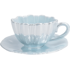 Glowpetal Blue Teacup & Saucer Set - Koda Store - Free Shipping