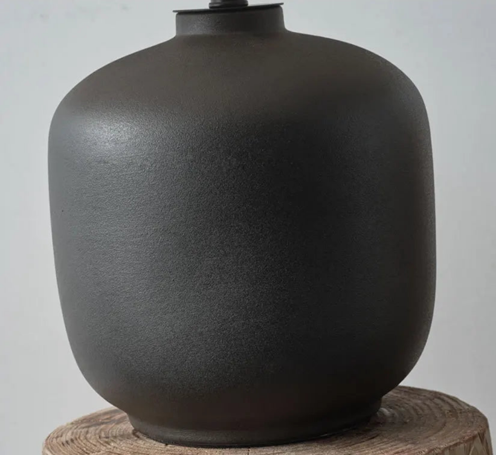 Wabi Sabi Linen & Ceramic Table Lamp