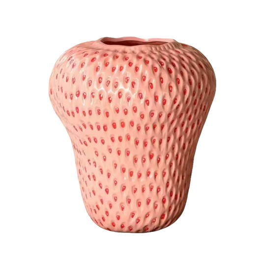 Blushberry Glaze Strawberry Vase Shop name