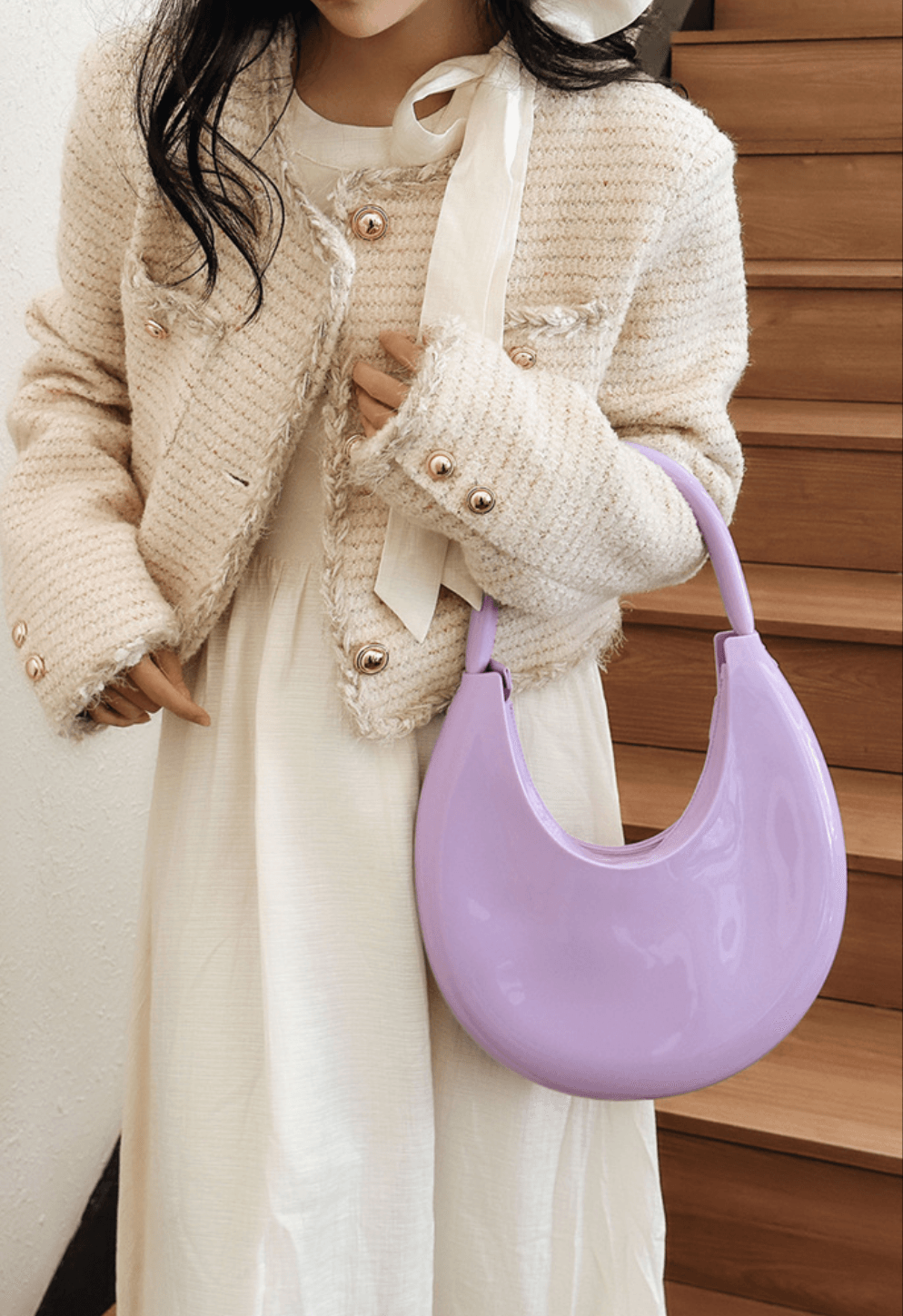 Silica Gel Shoulder Bag - Lilac - Koda Fashion & Decor - Free Shipping