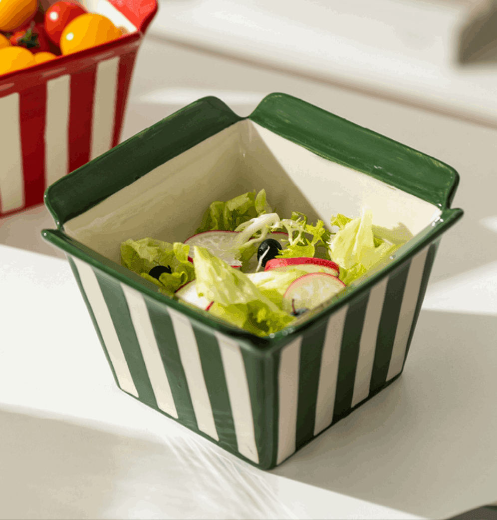 Ceramic Stackable Popcorn Bowl - Koda Fashion & Decor - Free Shipping