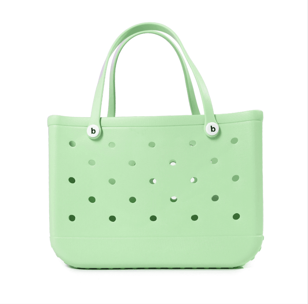 Pale Green Waterproof EVA Beach Bag XL - Koda Fashion & Decor - Free Shipping