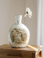 Modern French Light Luxury Art Vase, Golden Shell, Decorative Arrangement, Handmade Desktop Flower Arrangement, Home Decor - Koda Store - Free Shipping