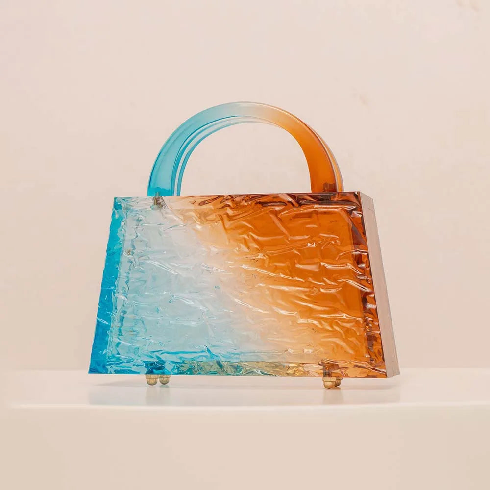 Mix Colorful Transparent Totes Bag Clear Acrylic PVC Plastic Box Bag Women Vintage Retro Evening Party Handbag Summer Mini Bag - Koda Store - Free Shipping