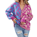 Leopard Colourblock Knit Cardigan - Koda Store - Free Shipping