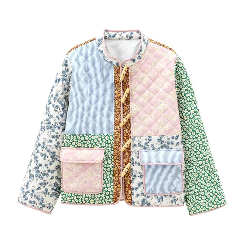 Floral Patchwork Patterned Coat Shop name