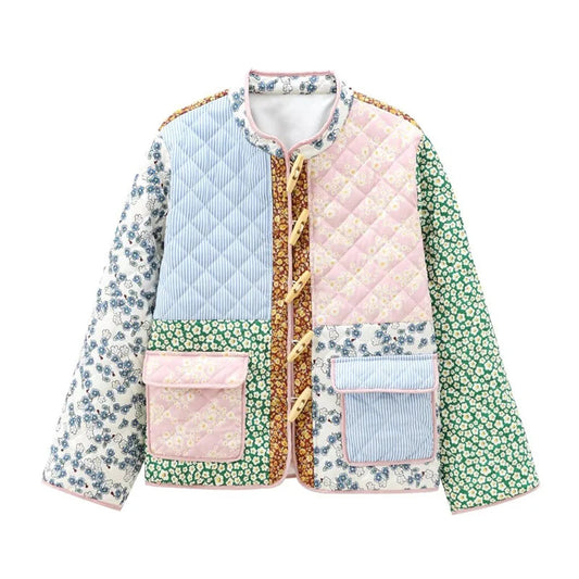 Floral Patchwork Patterned Coat Shop name