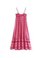 TRAFSHE Women Bohemian Midi Dress Vacation Charm Splice Knitted Vintage Strap Dress Women Vestidos Mujer - Koda Store - Free Shipping