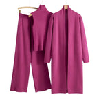 Knitted Three Piece Set- Cardigan, Top & Pants - Koda Fashion & Decor - Free Shipping