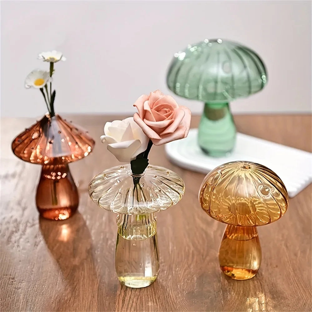 Fairy Mushroom Coloured Glass Vase - Koda Store - Free Shipping