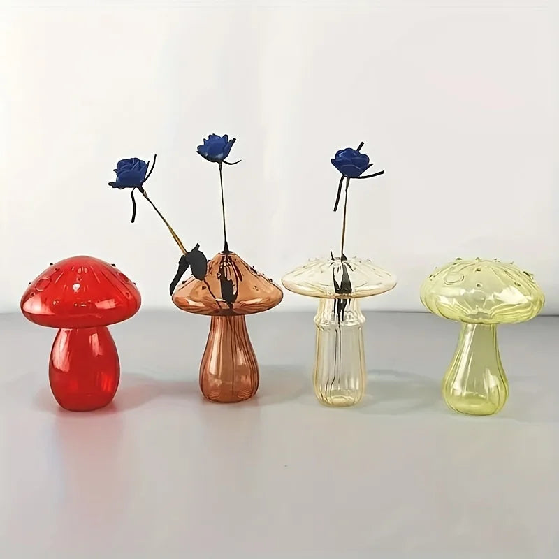 Fairy Mushroom Coloured Glass Vase - Koda Store - Free Shipping