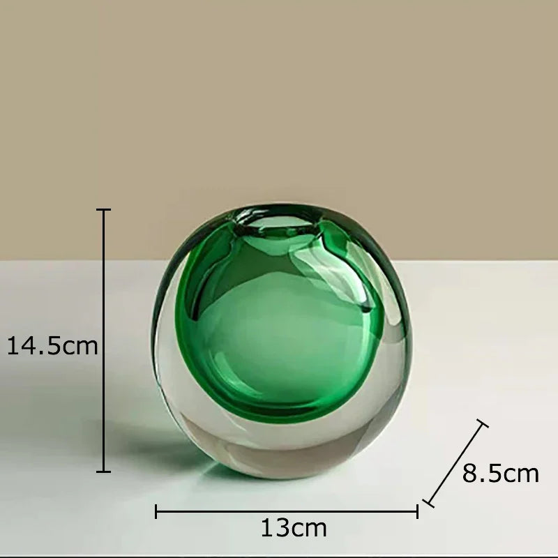 Glass Gradient Bubble Vase
