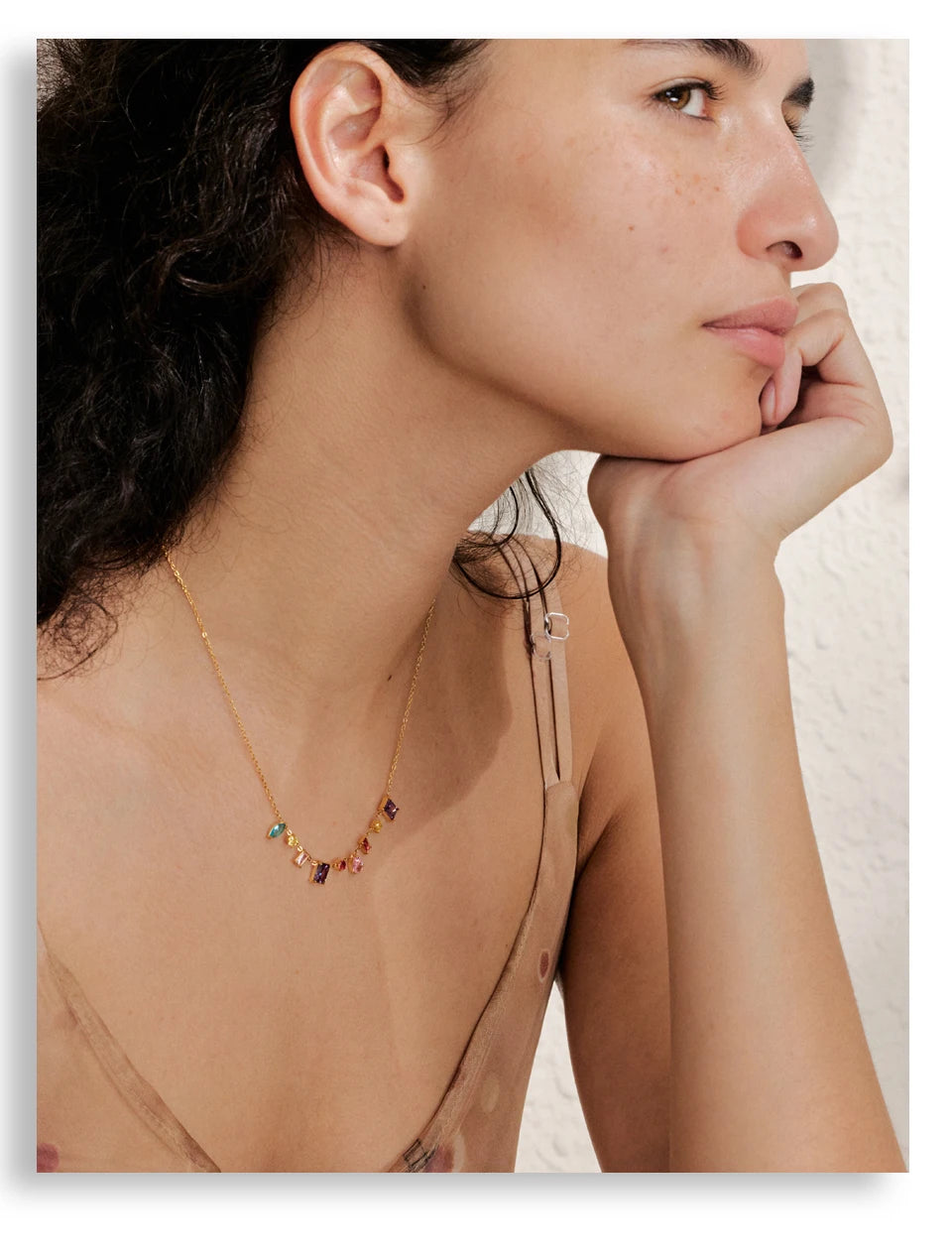 18K PVD Gold Plated Cubic Zirconia Multi-Gemstone Necklace - Koda Lifestyle Boutique | Shop Fashion, Homewares & Gifting Australia - Free Shipping