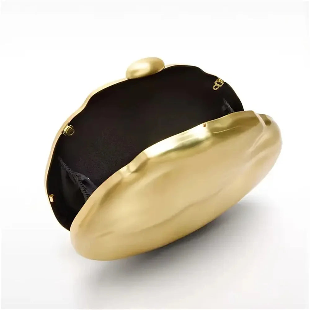 Female Gold Meteorite Shape Iron Clutch Bag Party Cocktail Holiday Personality Occasion Evening Bride Wedding Handbag And Purse - Koda Store - Free Shipping