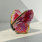 Rhinestone Butterfly Clutch Bag