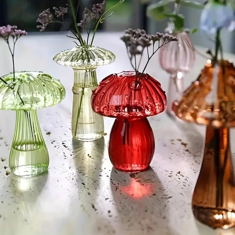 Fairy Mushroom Coloured Glass Vase - Koda Store - Free Shipping