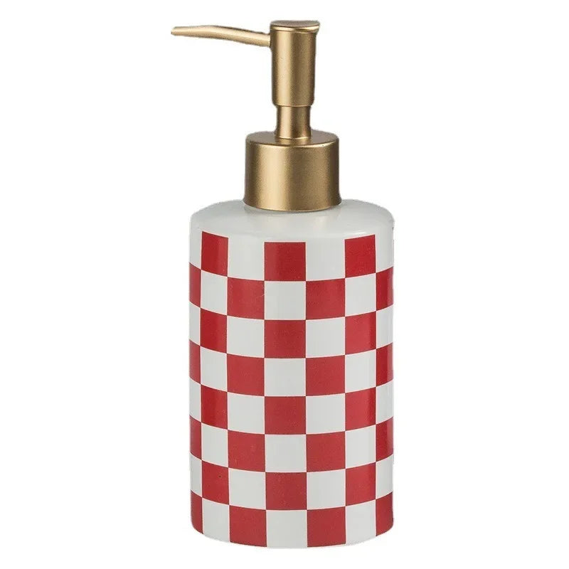 Checkerboard Soap Dispenser - Koda Store - Free Shipping