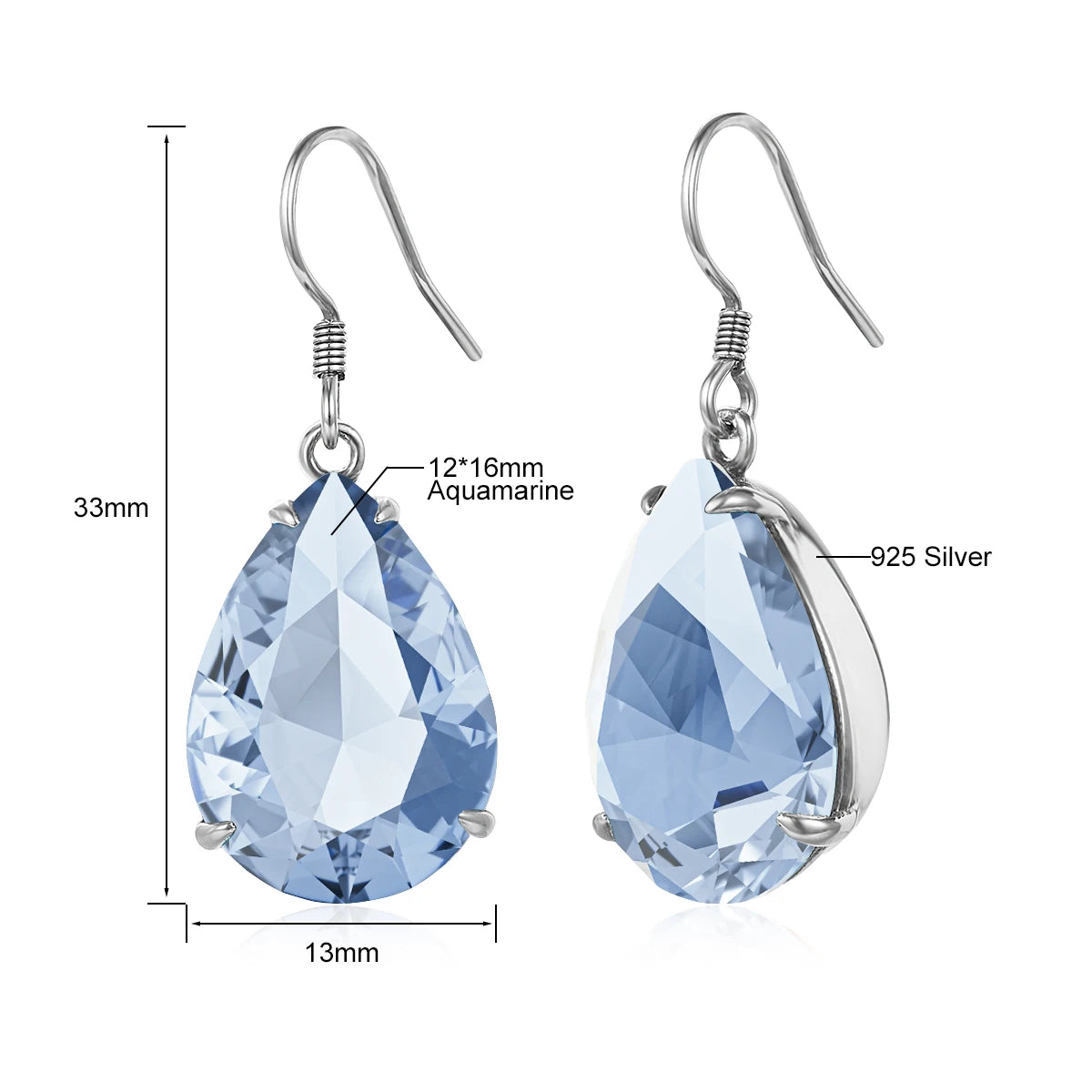 Celestia Teardrop Earrings 925 Sterling Silver