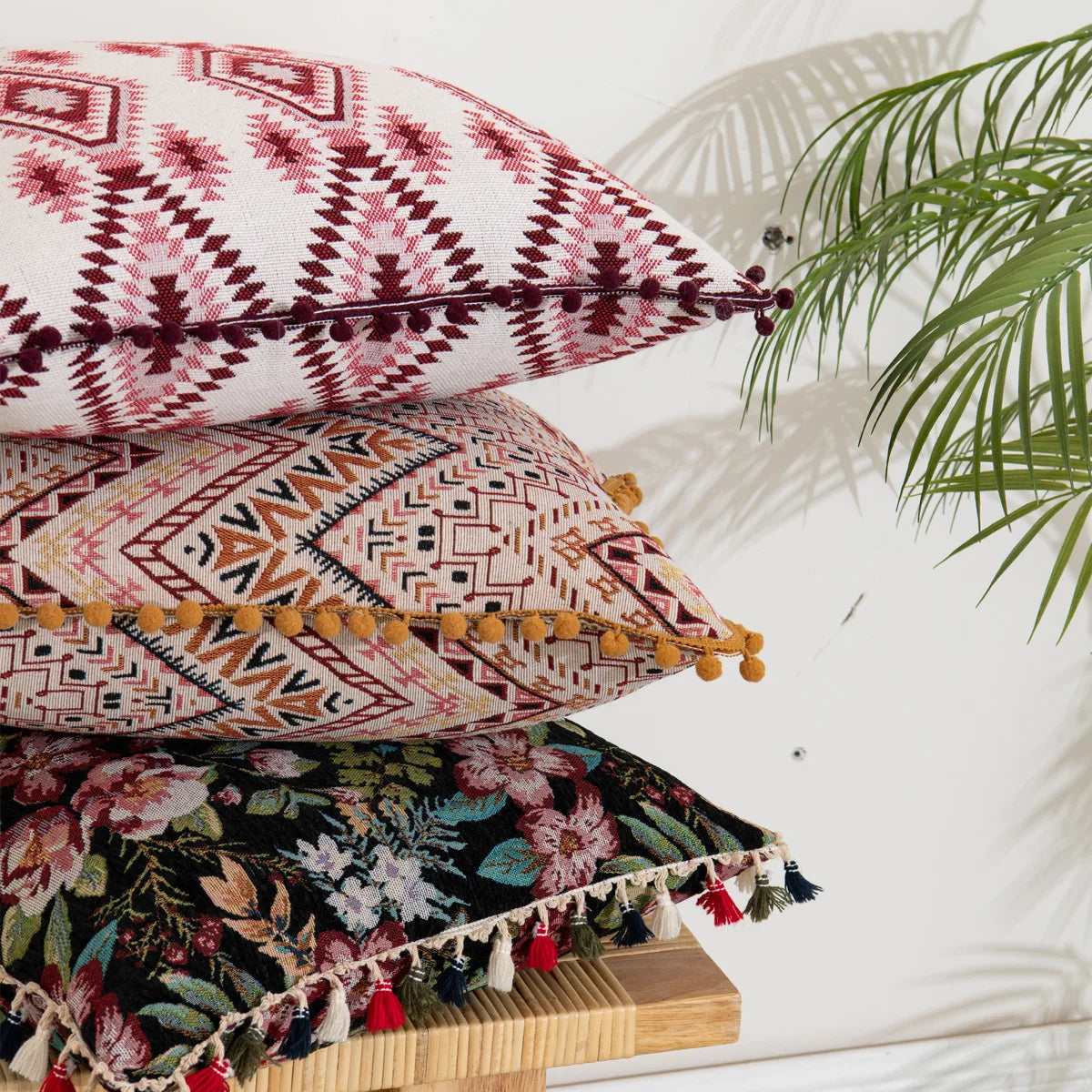 Moroccan Tribute Square Jacquard Cushion Cover 45x45cm