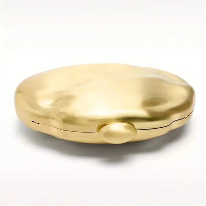 Female Gold Meteorite Shape Iron Clutch Bag Party Cocktail Holiday Personality Occasion Evening Bride Wedding Handbag And Purse - Koda Store - Free Shipping