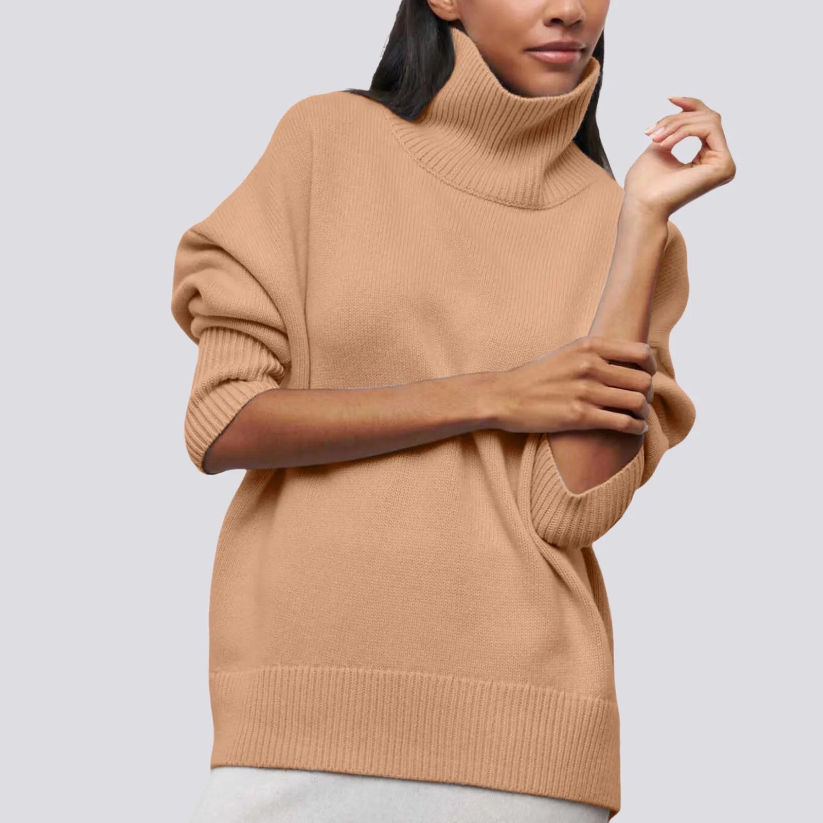 Lima Oversized Knit Turtleneck Sweater
