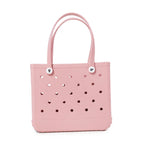 Pink Waterproof EVA Beach Bag - Medium