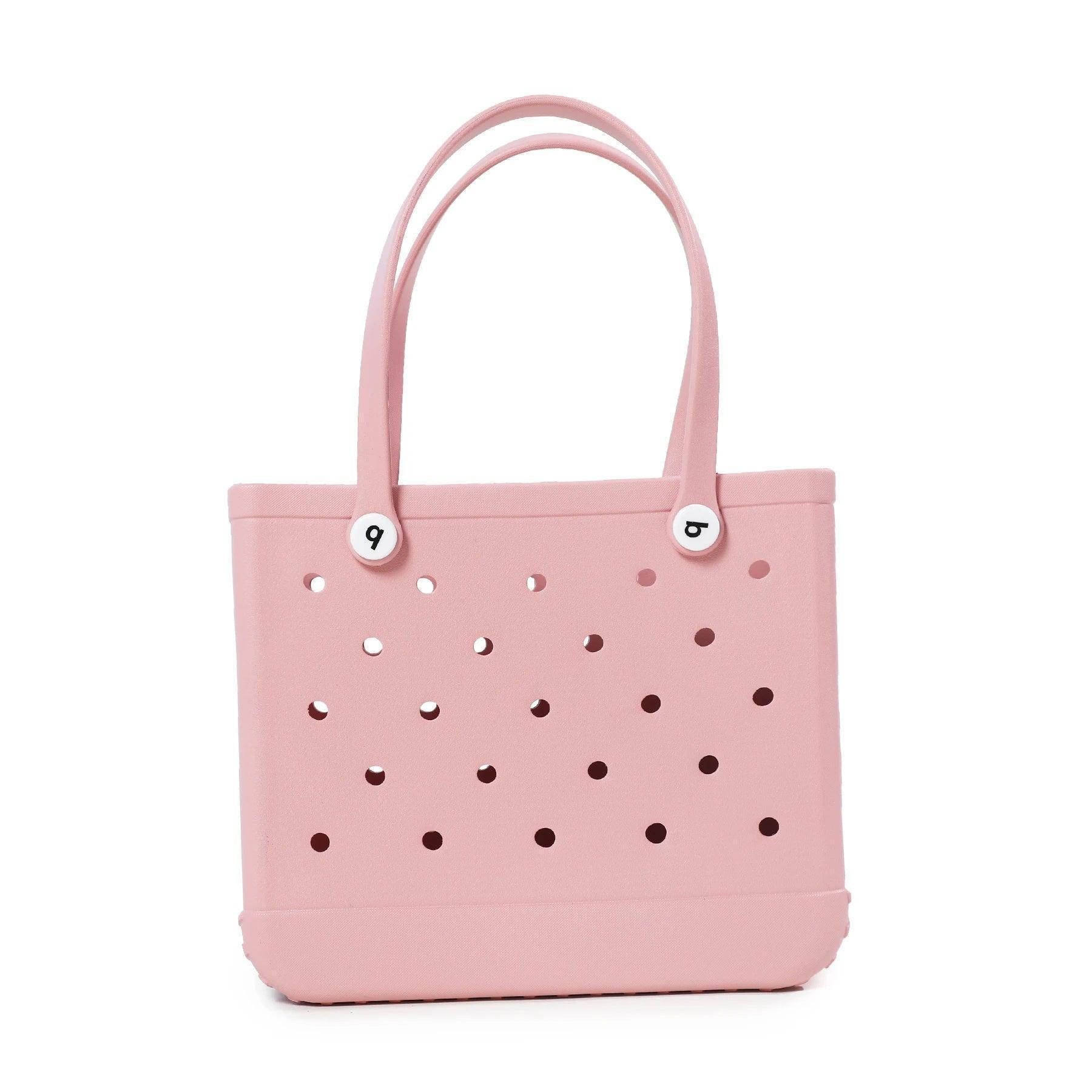 Pink Waterproof EVA Beach Bag - Medium